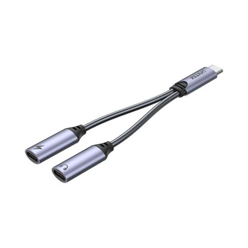 Unitek Type-C 2-in-1 Headphone and 18W Charge Adapter M206A
