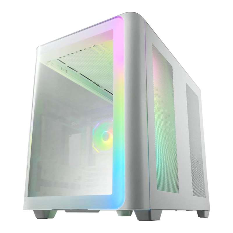 FSP M580-WA ARGB ATX Mid-Tower Gaming PC Case White