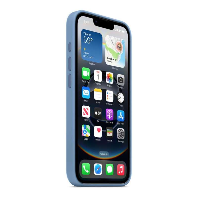 Apple iPhone 16e Winter Blue Silicone Case MD3Q4ZM/A