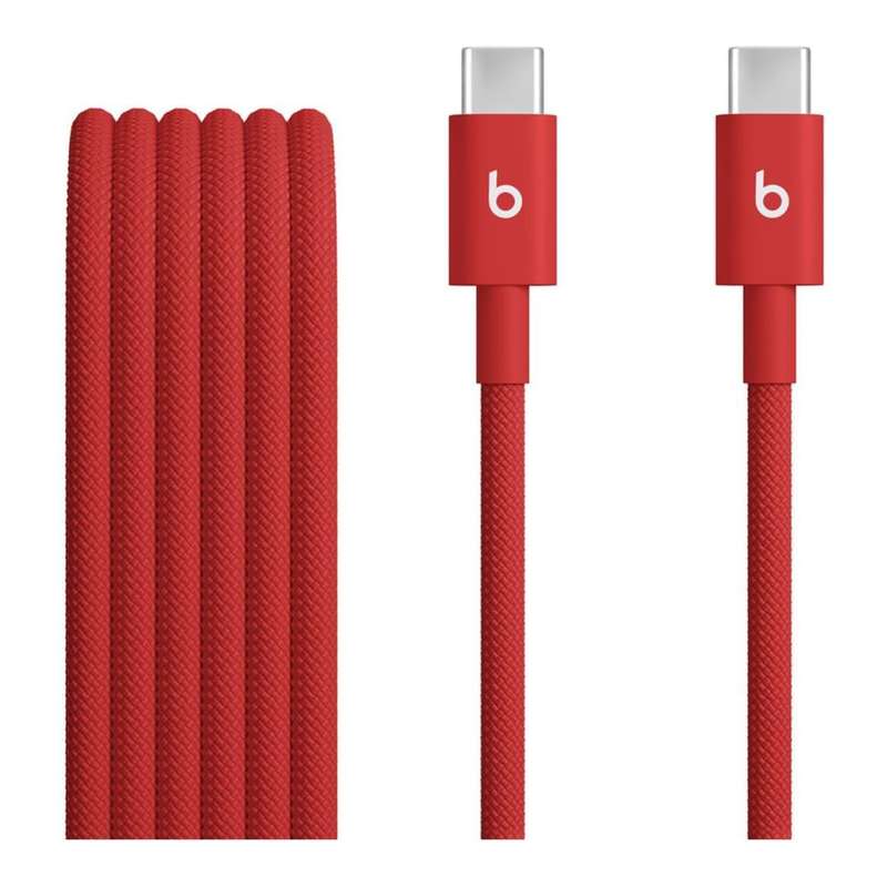 Beats by Dr. Dre 1.5m USB-C Woven Cable - Rapid Red MDGF4EE/A