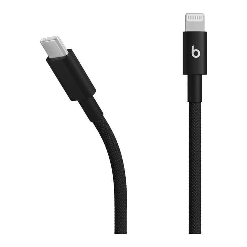 Beats by Dre 1.5m USB-C to Lightning Woven Cable Bolt Black MDGK4EE/A