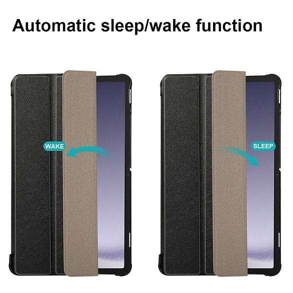 Tuff-Luv10.9-inch Smart Case for Samsung Galaxy Tab S9 FEBlackMF2648