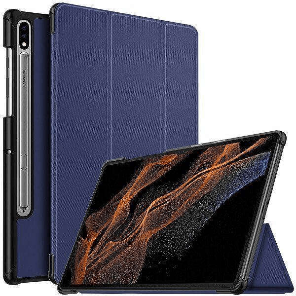 Tuff-Luv 11-inch Smart Stand Case for Samsung Galaxy Tab A9+ Navy Blue MF2775