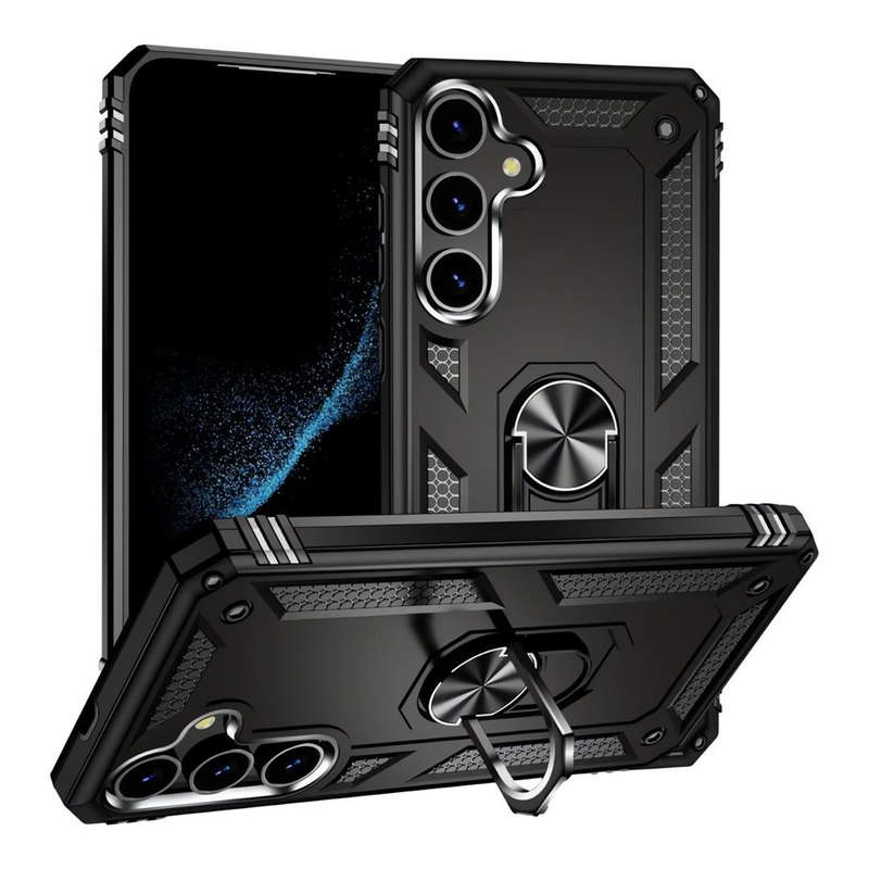 Tuff-Luv Rugged Stand Case for Samsung Galaxy S24 Ultra Black MF2857