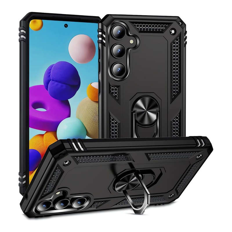 Tuff-Luv Rugged Stand Case for Samsung Galaxy A55 Black MF2902