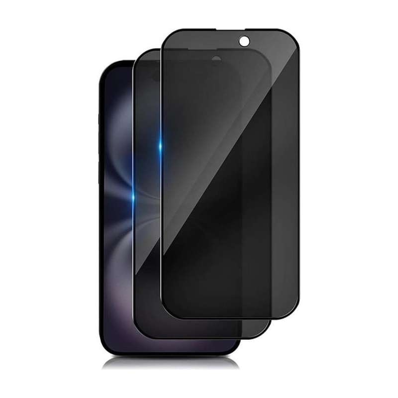 Tuff-Luv 2.5D Tempered Privacy Filter Glass for Apple iPhone 16 Plus Dark MF3672