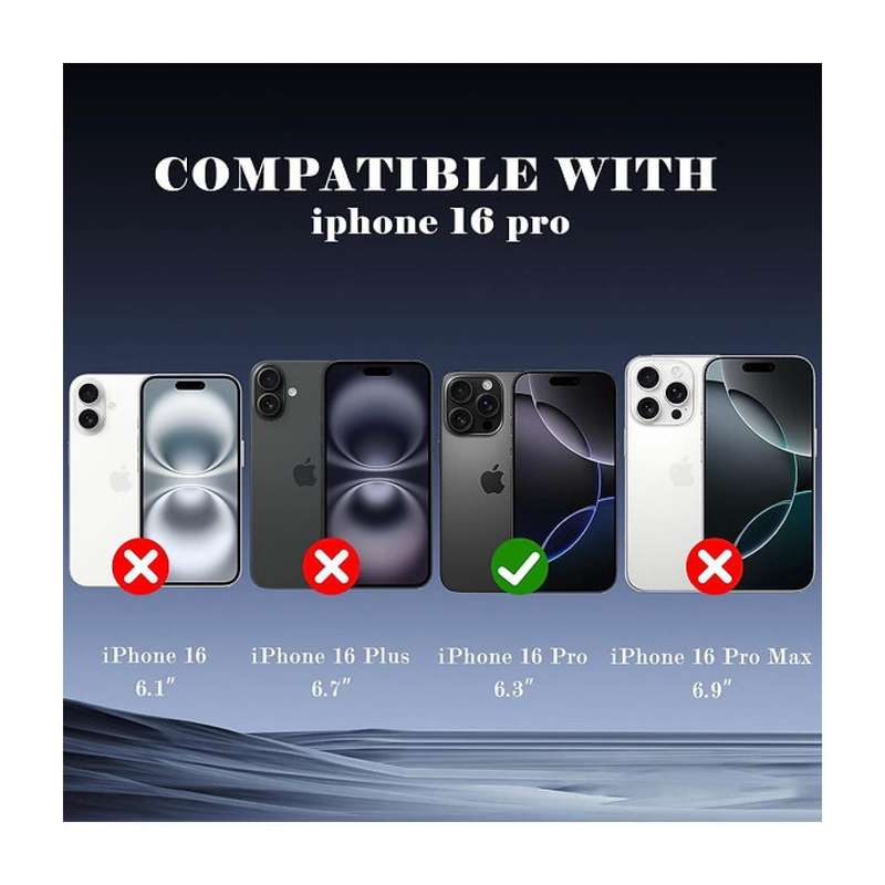 Tuff-Luv 2.5D Tempered Privacy Filter Glass for Apple iPhone 16 Pro Max Dark MF3673