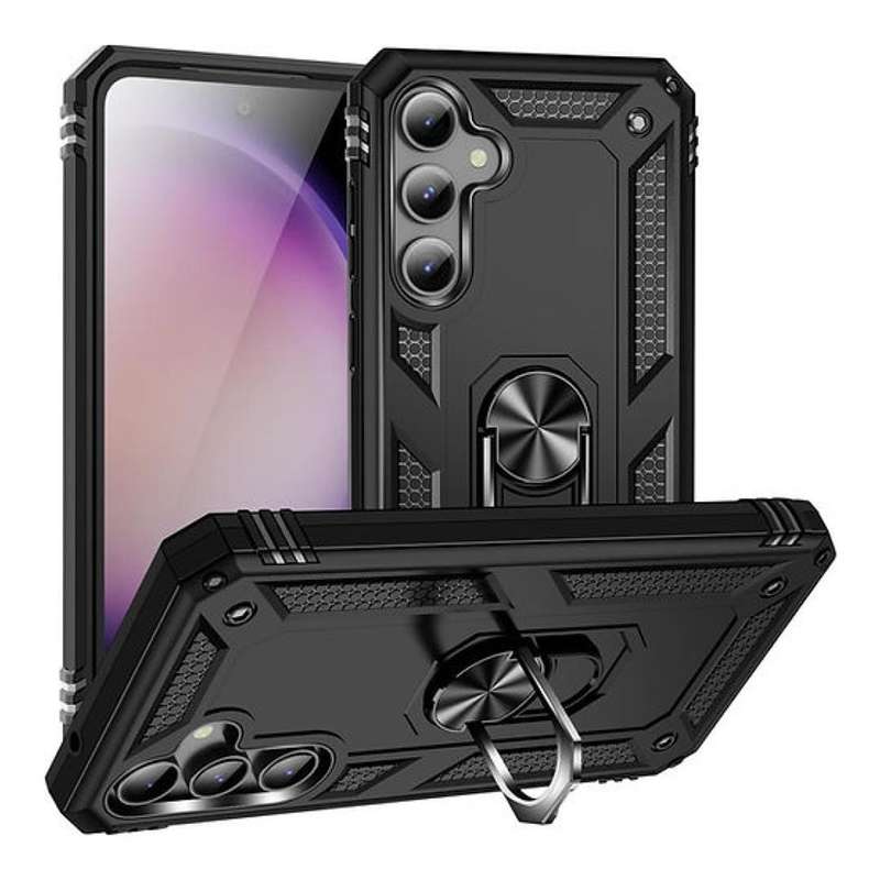 Tuff-Luv Rugged Case with Stand for Samsung Galaxy A36 5G Black MF3834
