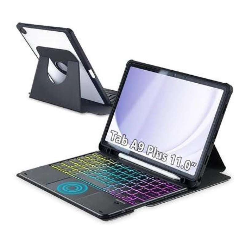 Tuff-Luv 11-inch Backlit Bluetooth Keyboard for Samsung Galaxy Tab A9+ MF3849