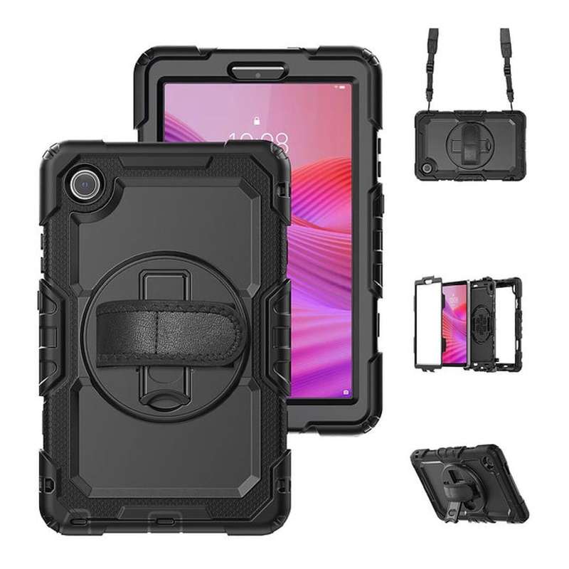 Tuff-Luv MF4042 8.7-inch Armour Jack Extreme Rugged Tablet Case for Lenovo Tab One Black
