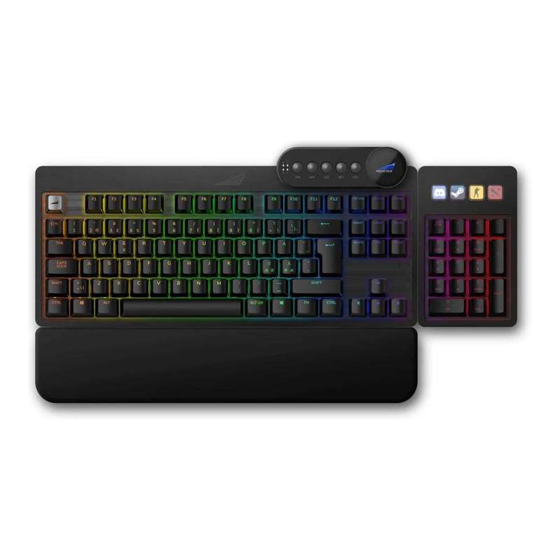 MOUNTAIN Everest Max Wired RGB Gaming Keyboard with MX Red Switches - Black
