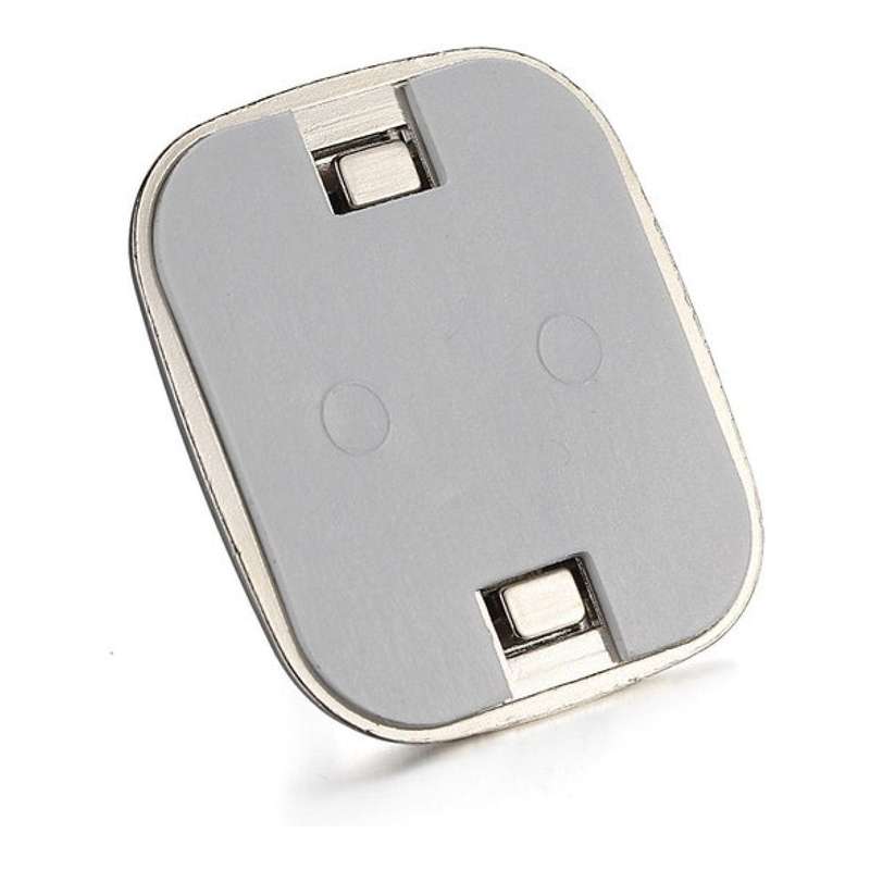 Tuff-Luv 2x1cm Desk Zinc Alloy Security Base Plate Silver MLOCK4