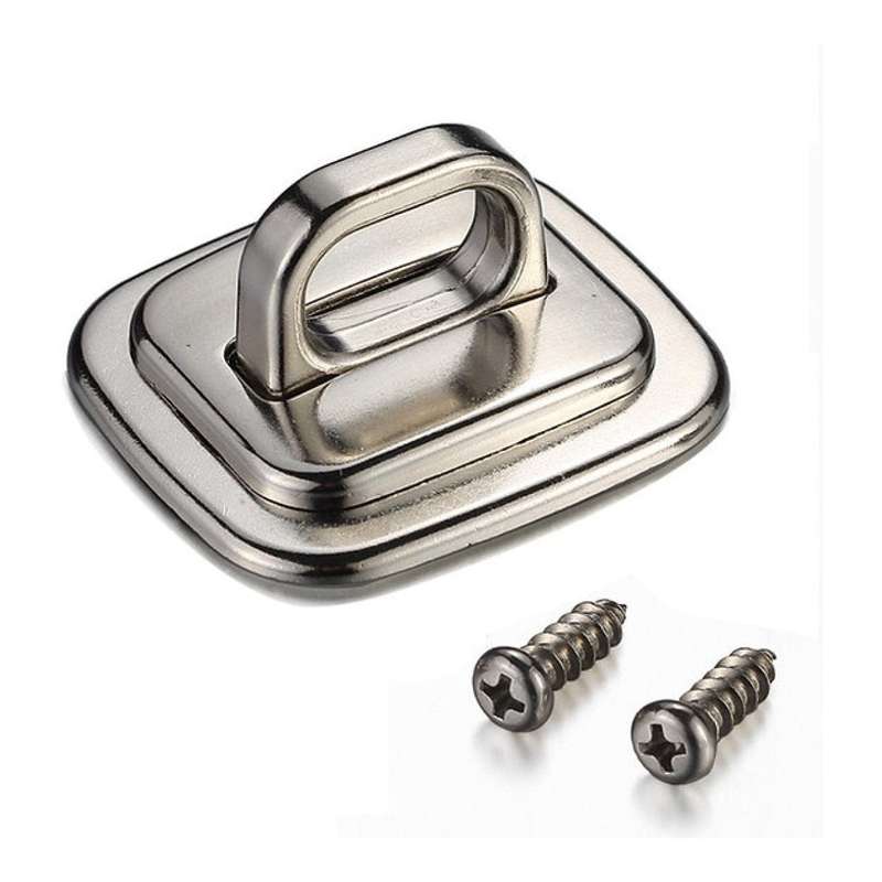 Tuff-Luv 2x1cm Desk Zinc Alloy Security Base Plate Silver MLOCK4