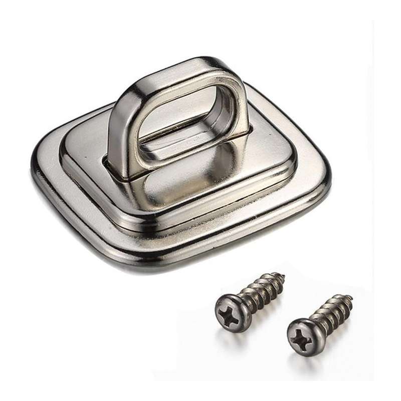 Tuff-Luv 2x2cm Desk Zinc Alloy Security Base Plate Silver MLOCK5