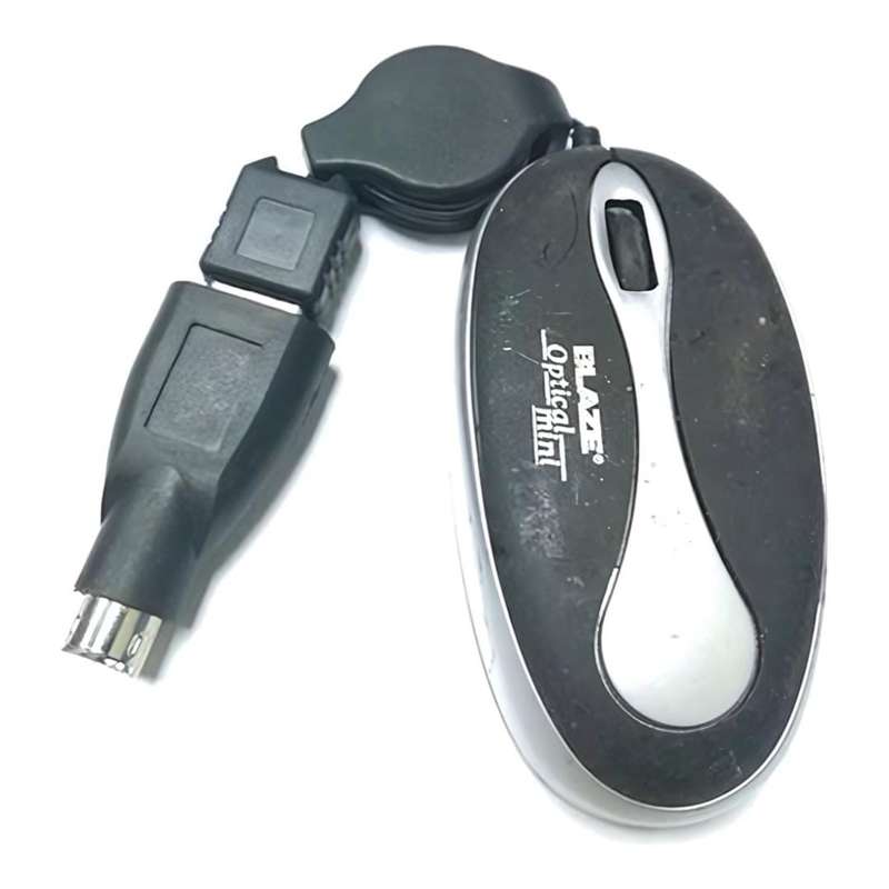 Geeko USB Mini Optical Mouse Black Silver MO-0404