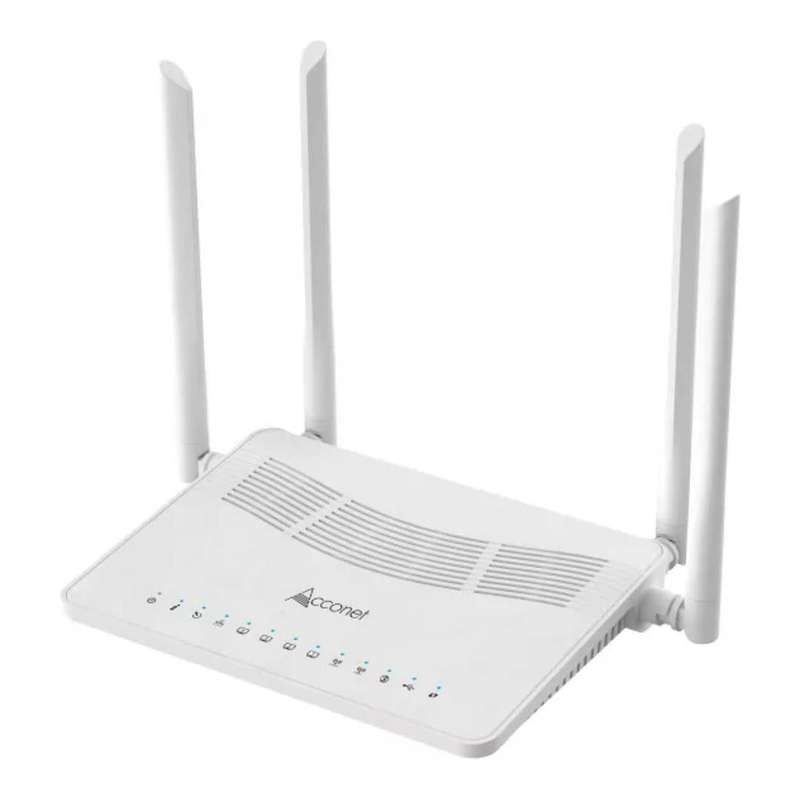 Acconet Wi-Fi 6 xPON 4-port Gigabit Wireless ONU/ONT Home Gateway Unit MP-X431RQ