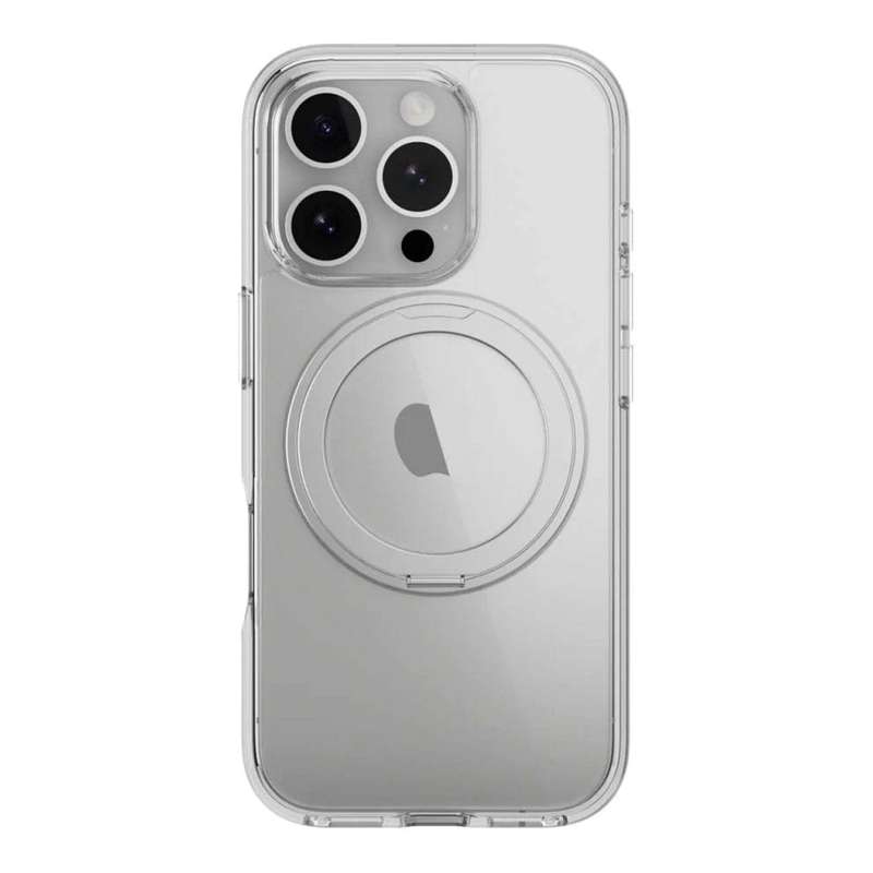 MagEasy MagStand 360 M Protective Phone Case for iPhone 16 Pro - Transparent