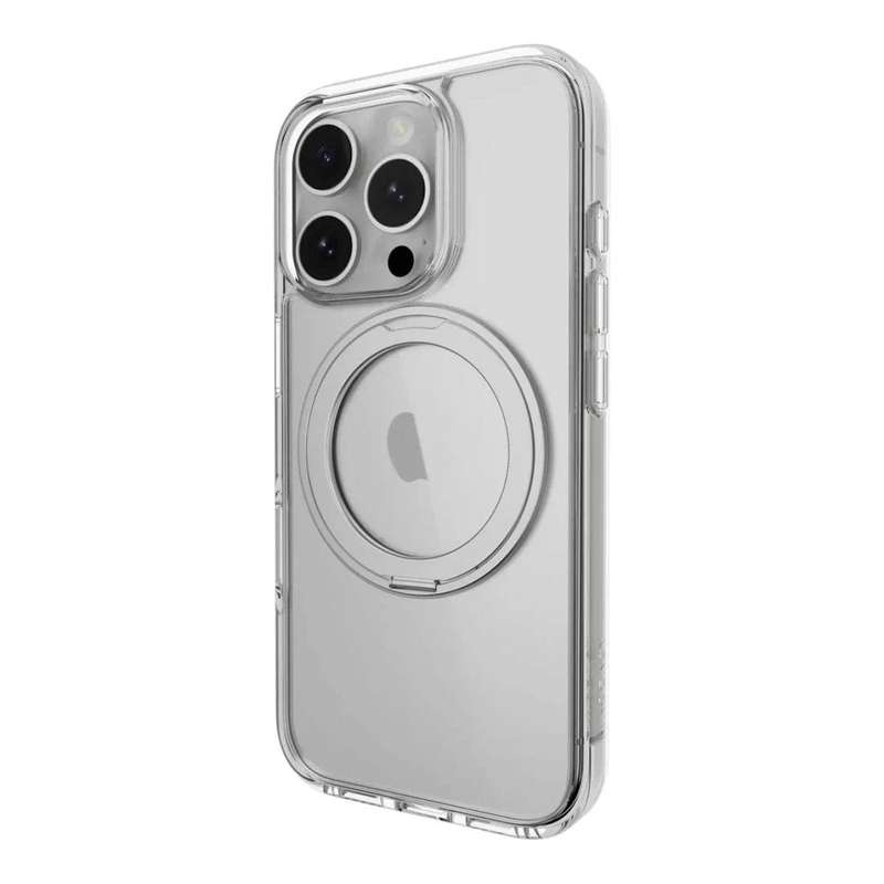 MagEasy MagStand 360 M Protective Phone Case for iPhone 16 Pro - Transparent