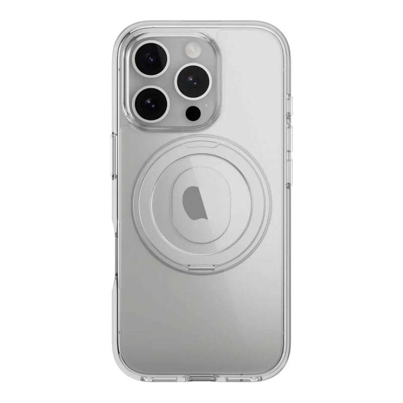 MagEasy MagStand 360 M Protective Phone Case for iPhone 16 Pro - Transparent