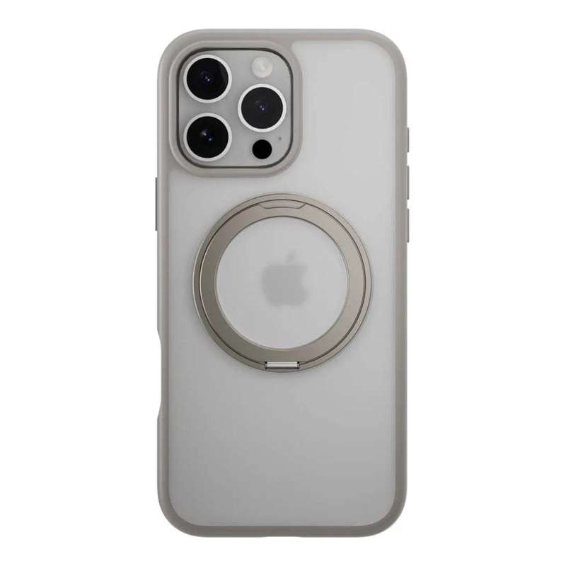 MagEasy MagStand 360 M Protective Phone Case for iPhone 16 Pro Max - Titanium