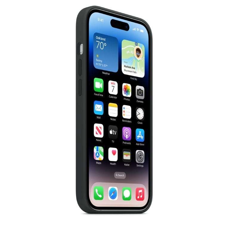 Apple iPhone 14 Pro Midnight Silicone Case with MagSafe Support