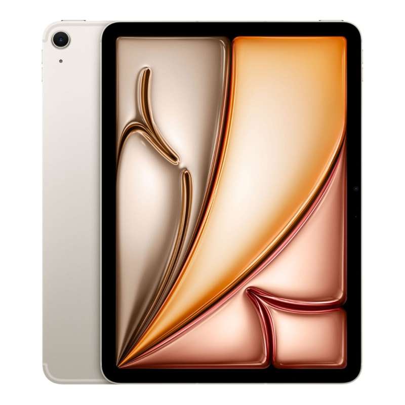 Apple iPad Air 11-inch Tablet - Apple M2 128GB ROM 8GB RAM Wi-Fi LTE iPadOS 17 Starlight