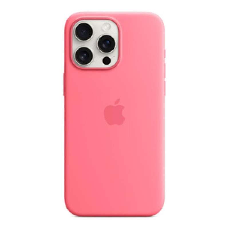 Apple iPhone 15 Pro Max Pink Silicone Case with MagSafe Support MWNN3ZM/A