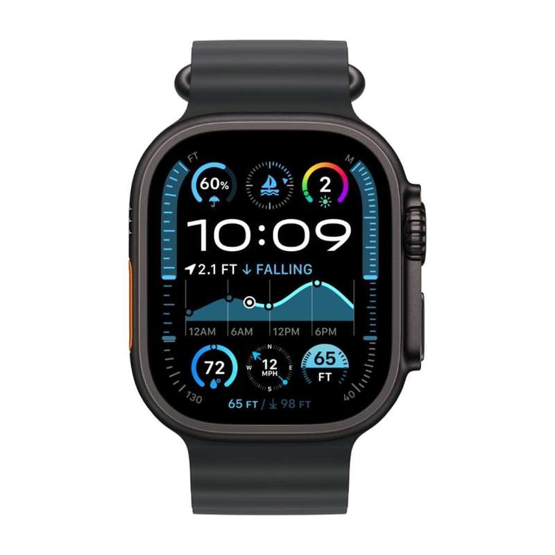 Apple Watch Ultra 2 GPS + Cellular 49mm Black Titanium Case with Black Ocean Band