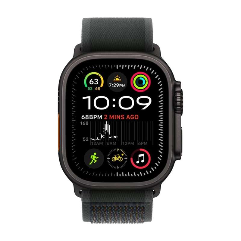 Apple Watch Ultra 2 GPS + Cellular 49mm Black Titanium Case with Black Trail Loop M/L