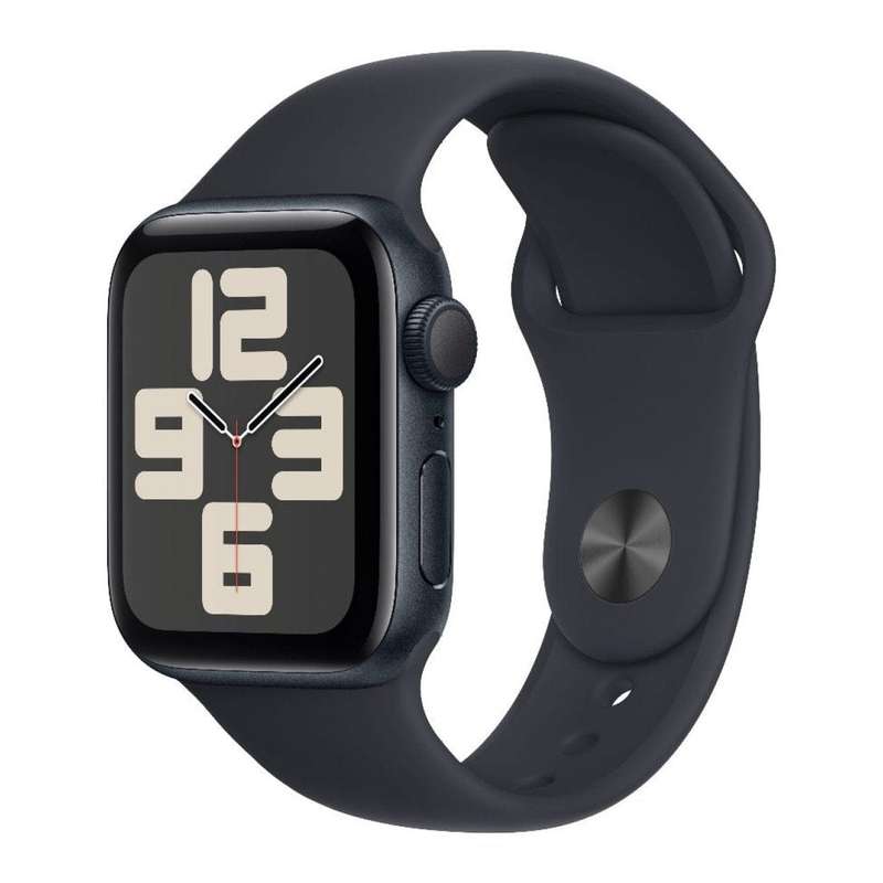Apple Watch SE GPS 40mm Midnight Aluminium Case with Midnight Sport Band M/L MXE93QA/A