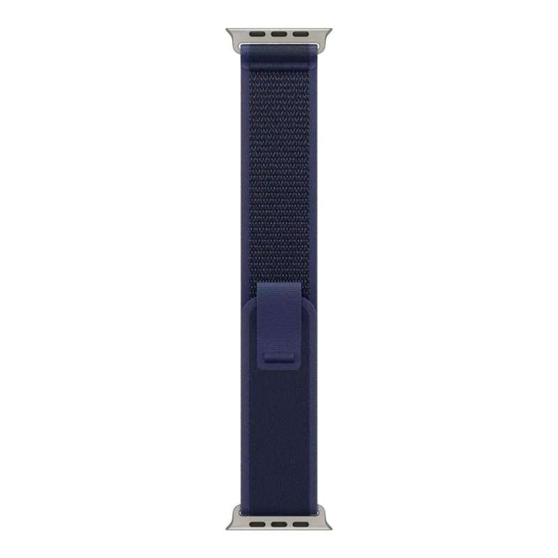 Apple 49mm Blue Trail Loop with Natural Titanium Finish S/M MXTT3ZM/A
