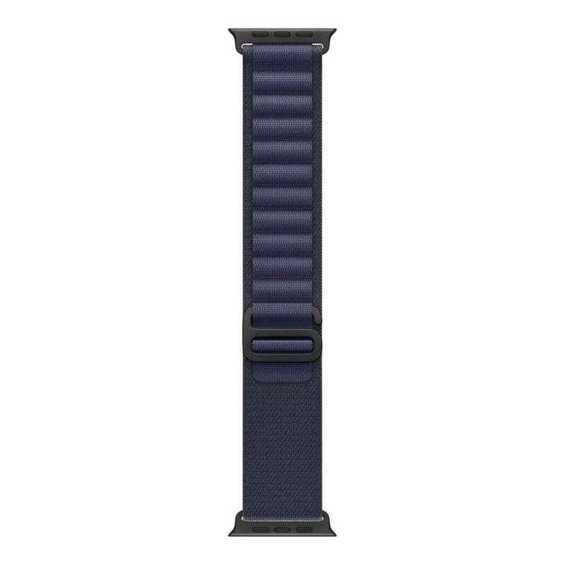Apple 49mm Navy Alpine Loop with Black Titanium Finish Medium MYPX3ZM/A