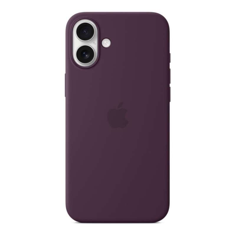 Apple iPhone 16 Plus Plum Silicone Case with MagSafe Support