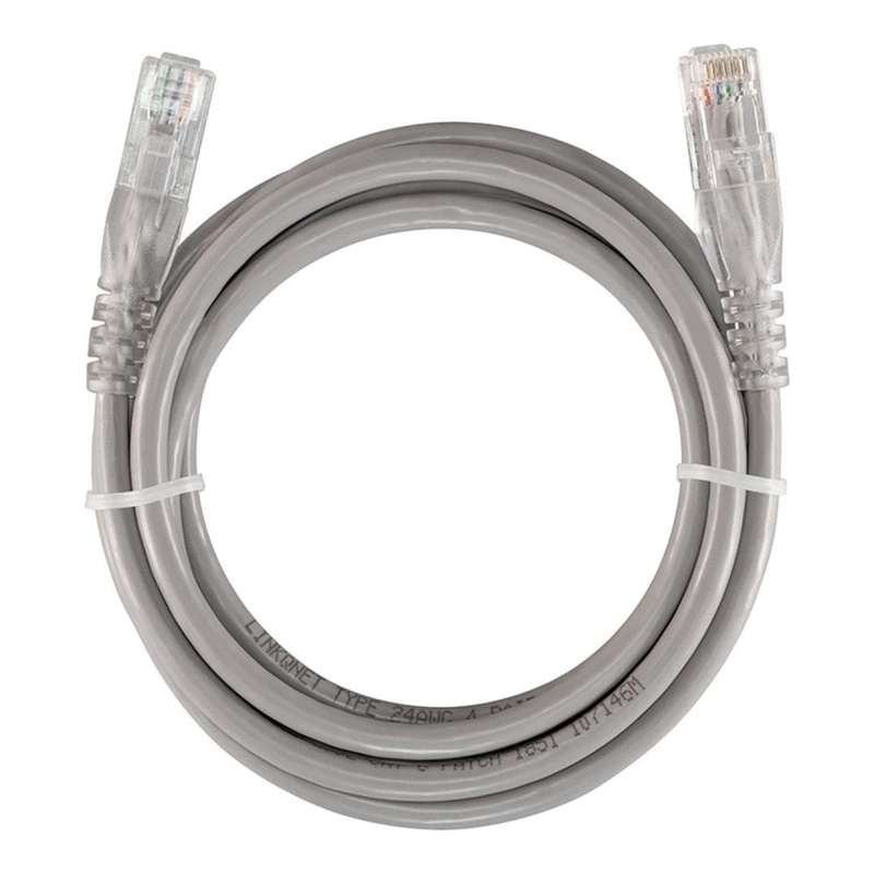 LinkQnet CAT6 Fly Lead RJ45 Ethernet Network Cable 2m NET-CAT6-GY-2M-LQ