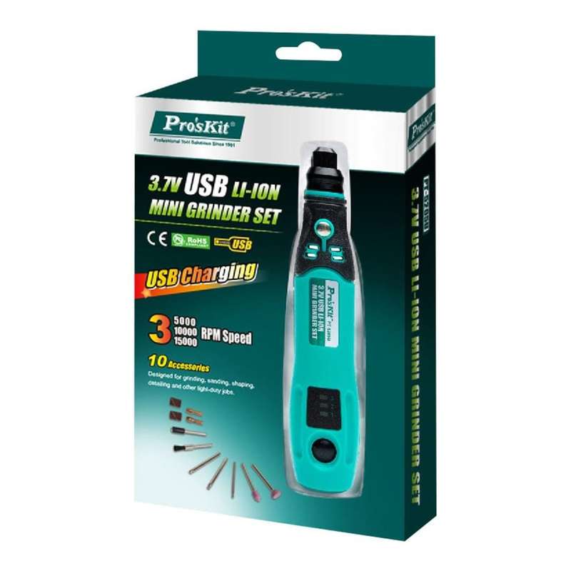 Pro'sKit PT-5205U 3.7V USB LI-ION Mini Grinder Set NET-PT-5205U