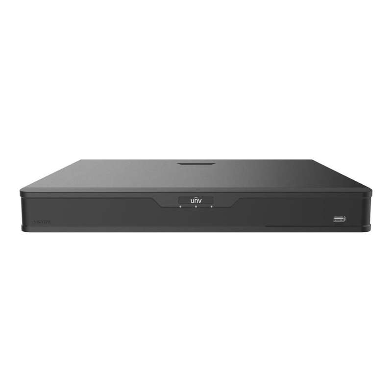 Uniview 16-channel 2 HDDs 16 PoE 1U NVR NVR302-16B-P16-IQ