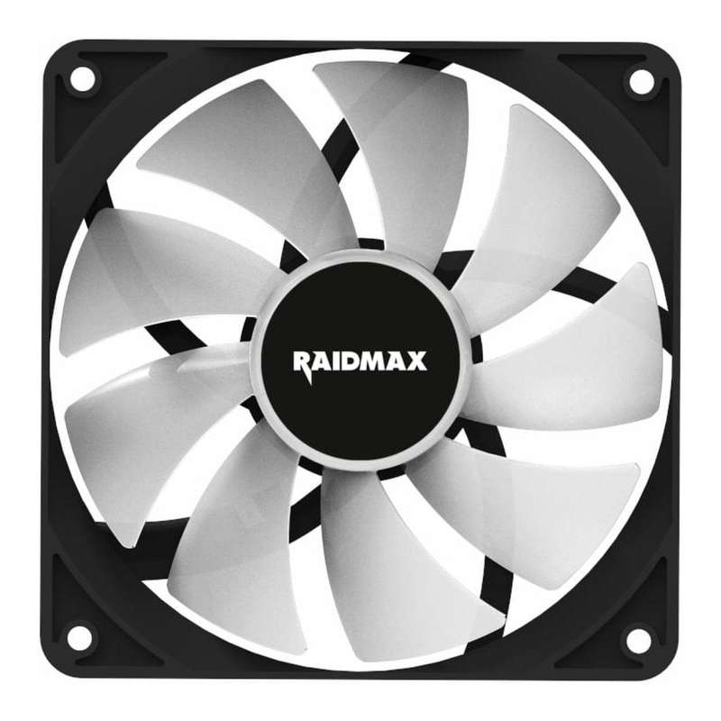 Raidmax NVX120FBDC4 120mm 3pin ARGB Fan 4-pack - Black