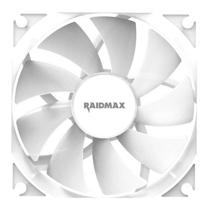 Raidmax NVX120FWDC4 120mm 3pin ARGB Fan 4-pack - White