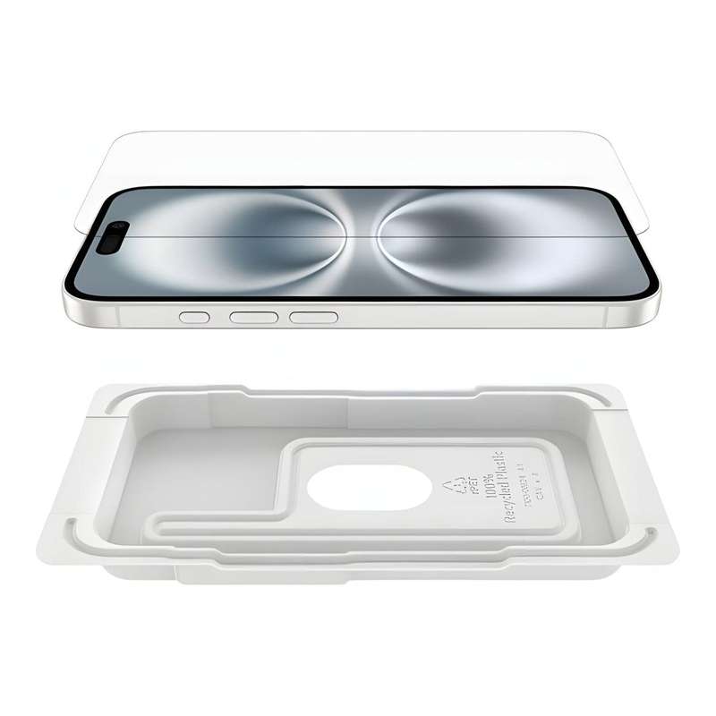Belkin InvisiGlass Treated Screen Protector for iPhone 16/15/14 Pro OVA171HQ
