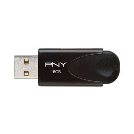 PNY 16GB USB 2.0 Type-A Flash Drive Black P-FD16GATT4-GE