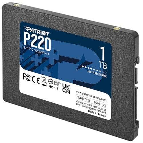 Patriot Memory P220 2.5-inch 1TB Serial ATA III Internal SSD P220S1TB25