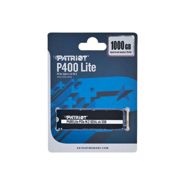 Patriot P400 Lite 1TB M.2 PCIe Gen 4x4 NVMe Internal SSD P400LP1KGM28H