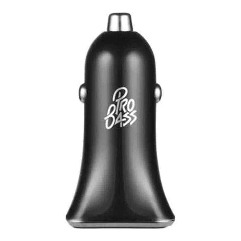 Pro Bass On the Go 48W Dual USB Type-C Car Charger PB-PDQ014-BK
