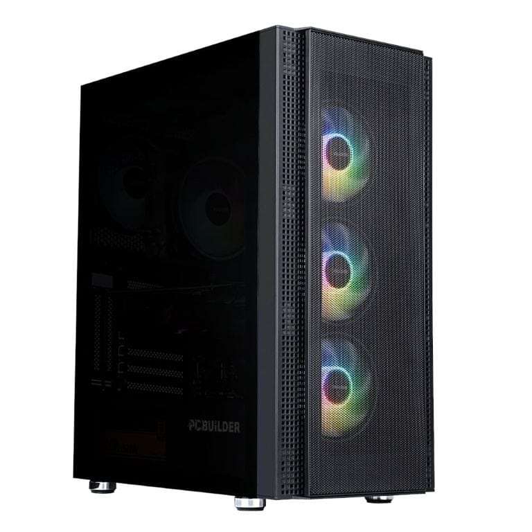 PCBuilder BARRICADE Gaming Desktop PC - AMD Ryzen 5 5600X 1TB SSD 16GB RAM GeForce RTX 4060 Win 1...