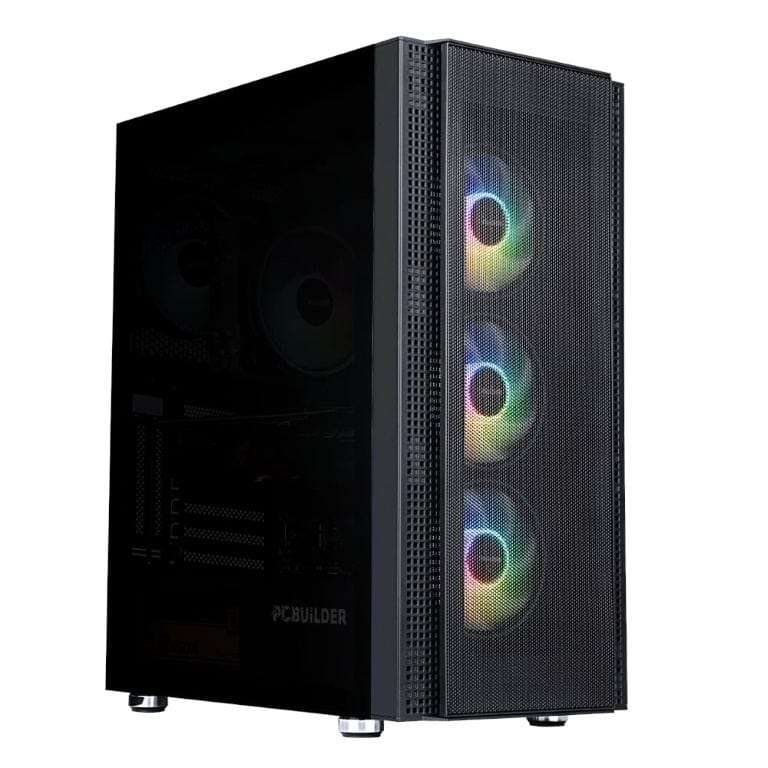 PCBuilder COMMANDER Gaming Desktop PC - AMD Ryzen 7 5700X3D 2TB SSD 32GB RAM GeForce RTX 4060 Win...
