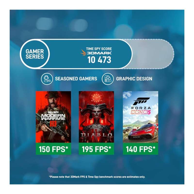 PCBuilder SPECIALIST Gaming Desktop PC - AMD Ryzen 5 7600 1TB SSD 32GB RAM RTX 4060 Win 11 Home
