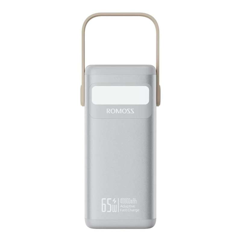 Romoss PMT40 EZCarry Pro 40000mAh 65W Fast Charge Powerbank Silver PMT40-182-S133H