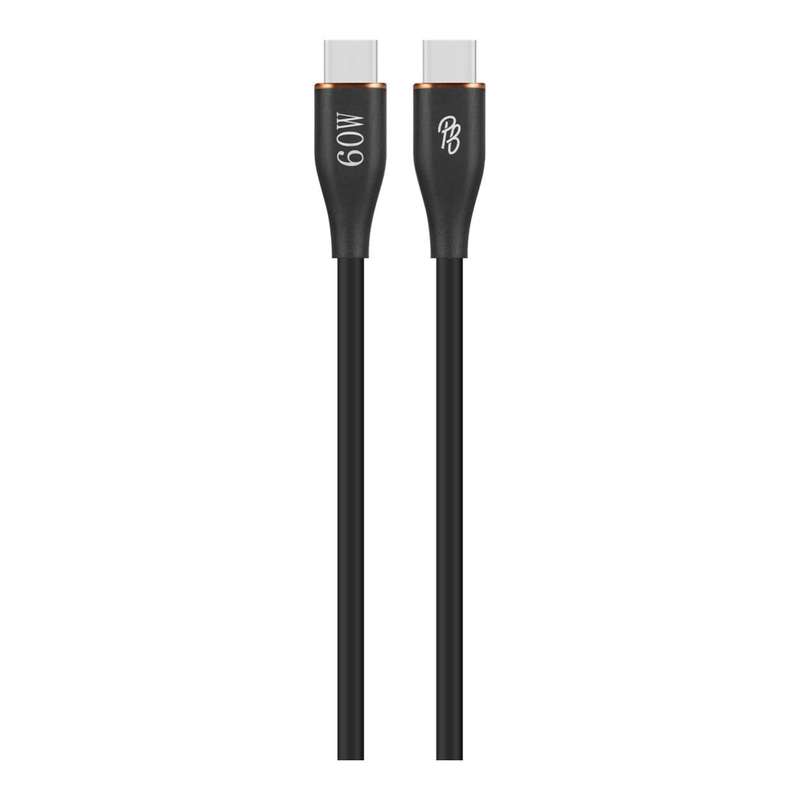 Pro Bass FlexiCord Series 60W Type-C to Type-C 2m Charging Cable PR-20019-BK