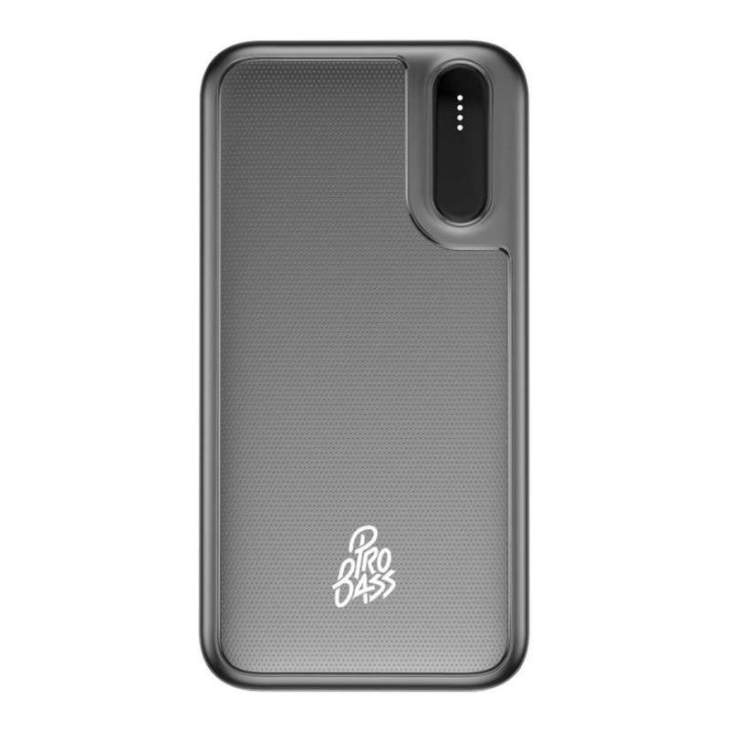 Pro Bass ChargeMax 10,000mAh Power Bank Black PR-9006-BK10