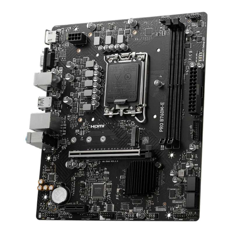MSI Pro B760M-E Intel LGA 1700 micro ATX Motherboard